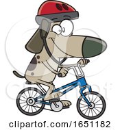 Poster, Art Print Of Cartoon Dog Riding A Bike