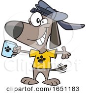 Poster, Art Print Of Cartoon Swag Dog Holding A Cup