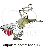 Cartoon Mosquito Doctor by toonaday