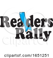 Poster, Art Print Of Readers Rally Design With A Blue Bookmark