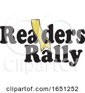 Poster, Art Print Of Readers Rally Design With A Gold Bookmark
