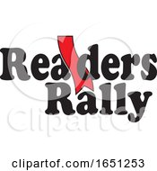 Poster, Art Print Of Readers Rally Design With A Red Bookmark