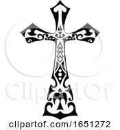 Polynesian-Tribal-Cross-Tattoo