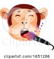 Poster, Art Print Of Monkey Is Singing
