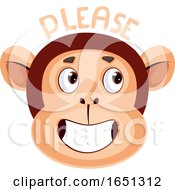 Poster, Art Print Of Monkey Is Saying Please