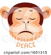 Poster, Art Print Of Monkey Is Feeling Peaceful