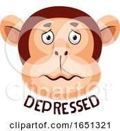 Poster, Art Print Of Monkey Is Feeling Depressed