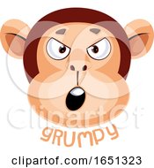 Poster, Art Print Of Monkey Is Feeling Grumpy