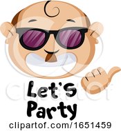 Poster, Art Print Of Nerdy Man Saying Lets Party