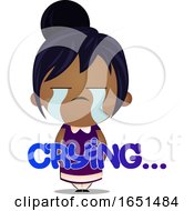 Poster, Art Print Of Indian Girl Crying