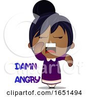 Poster, Art Print Of Indian Girl Feeling Angry