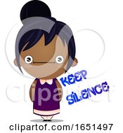 Poster, Art Print Of Indian Girl Being Silent