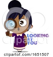 Poster, Art Print Of Indian Girl Looking At You