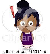 Poster, Art Print Of Indian Girl With An Exclamation Point