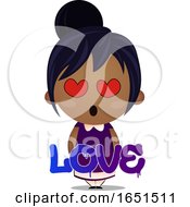 Poster, Art Print Of Indian Girl In Love
