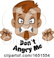 Poster, Art Print Of Man Saying Dont Angry Me