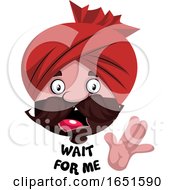 Poster, Art Print Of Man Wearing A Turban Saying Wait For Me