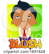 Business Man Blushing
