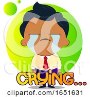 Poster, Art Print Of Business Man Crying