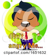 Poster, Art Print Of Business Man Saying Dont Angry Me