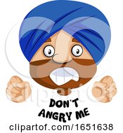 Poster, Art Print Of Muslim Guy Saying Dont Angry Me