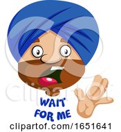 Muslim Guy Saying Wait For Me by Morphart Creations