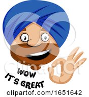 Poster, Art Print Of Muslim Guy Saying Wow Its Great