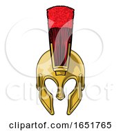 Poster, Art Print Of Spartan Gladiator Roman Trojan Warrior Helmet
