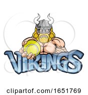 Viking Tennis Sports Mascot