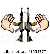 Poster, Art Print Of Hands And Guns