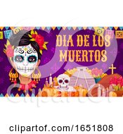 Poster, Art Print Of Dia De Los Muertos Day Of The Dead Design