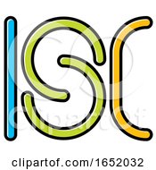 Poster, Art Print Of Isc Letter Design