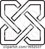 Poster, Art Print Of Abstract Black And White Icon