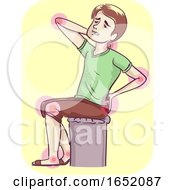Man Joints Pain Illustration