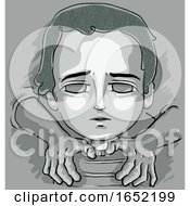 Poster, Art Print Of Kid Boy Child Trafficking Illustration