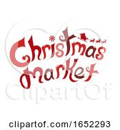 Poster, Art Print Of Christmas Market Text Design Illustration