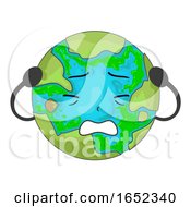 Poster, Art Print Of Earth Mascot Algae Illustration