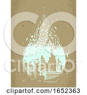 Poster, Art Print Of Droplet Water Crisis City Illustration