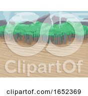 Eco Crisis Deforestation Background Illustration