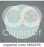 Eco Crisis Earth Overpopulation Illustration