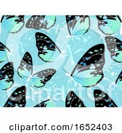 Butterfly Pattern Seamless Background Illustration