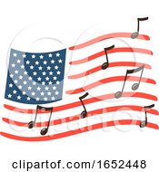 Poster, Art Print Of American Flag Day Song Illustration