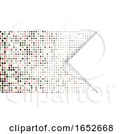 Poster, Art Print Of Abstract Banner Background With Diamond Halftone Design