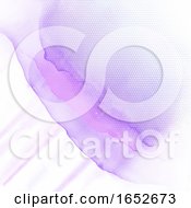 Poster, Art Print Of Purple Watercolour Texture With Halftone Dots