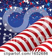 Poster, Art Print Of 4th July Background With American Flag