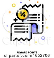 Poster, Art Print Of Icon Of Receipt With Percent Sign