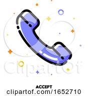 Poster, Art Print Of Icon Of Telephone Handset