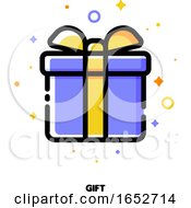 Poster, Art Print Of Icon Of Gift Box