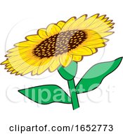 Poster, Art Print Of Cartoon Sunflower