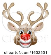 Poster, Art Print Of Christmas Reindeer Cartoon Character